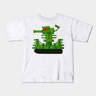 Mega Team Tank Cartoon Kids T-Shirt